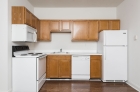 Kitchen with hardwood flooring