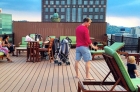 Fully furnished resident rooftop deck