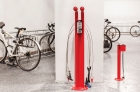 Bicycle pump station at 2040 Market