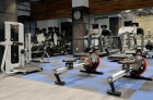 Cross-training equipment at The Residences at The R. J. Reynolds Building fitness center