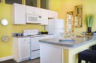 Breakfast bar with granite counter