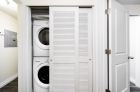 In-unit stackable washer and dryer