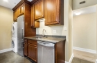 Some units with stackable washer and drying in kitchen space