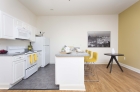 University Apartments granite countertops kitchen with breakfast bar