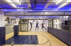 Indoor basketball court