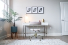 Office room with natural light at The Cottages at The Mills 