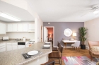 Breakfast bar with granite countertop