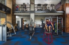 A closer look to the fitness center that includes a 4-bike Peloton Cycle® Studio