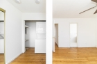 In-storage room with stackable washer and dryer unit