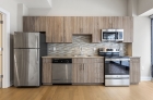 Kitchen featuring modern splashback