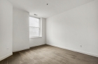 Bedroom with unique window details