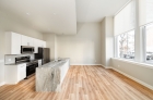 Waterfall countertops in a 2121 Market Street kitchen