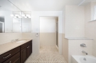 Penthouse bathroom with tub and standing shower 