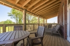 Spacious cottage-styled private patios at The Cottages at The Mills